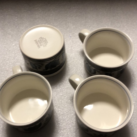 Mikasa Intaglio Arabella Cups Mugs - Set of 4 Cups - Picture 4 of 11
